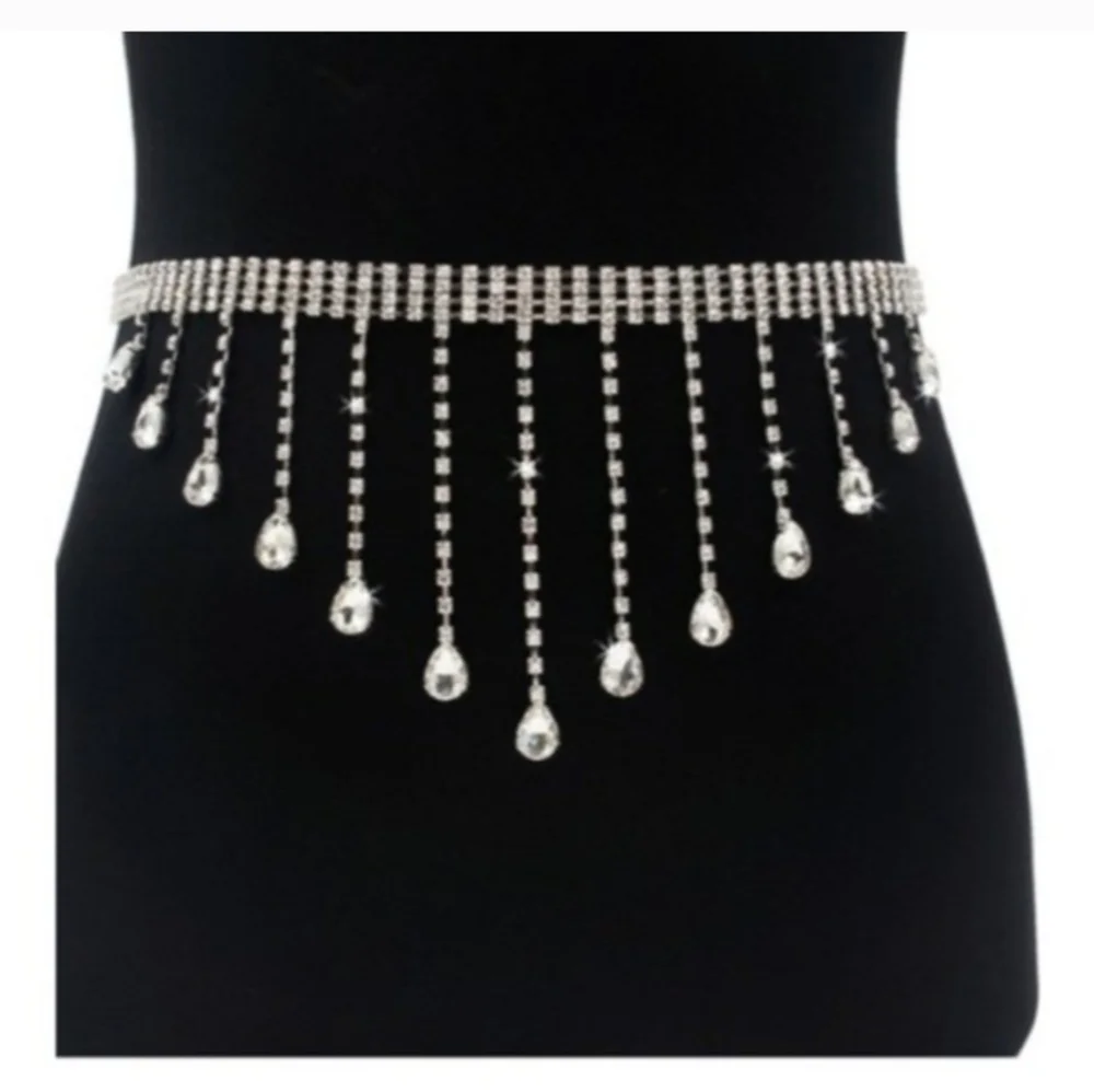 💗Gold Rhinestone Chain Belt! - Picture 3 of 5